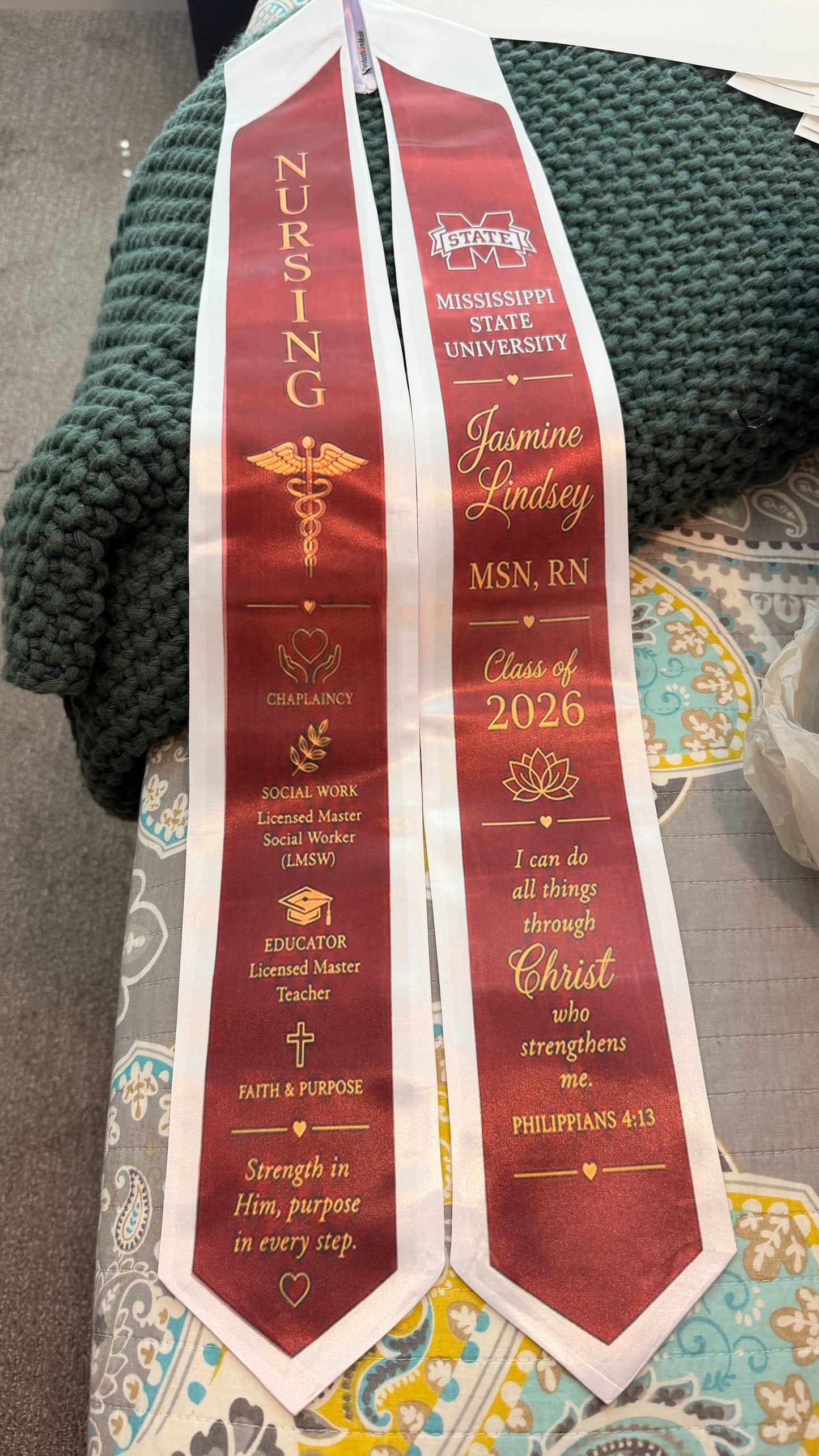 Custom Graduation Stoles