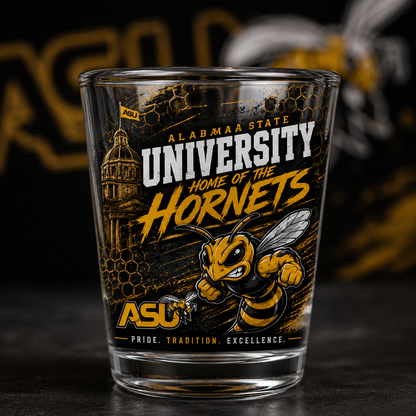 Custom Shot Glasses w/ UV Sticker