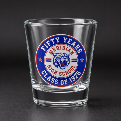 Custom Shot Glasses w/ Vinyl Sticker