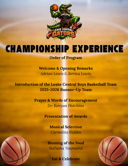 Event Programs (Design only)