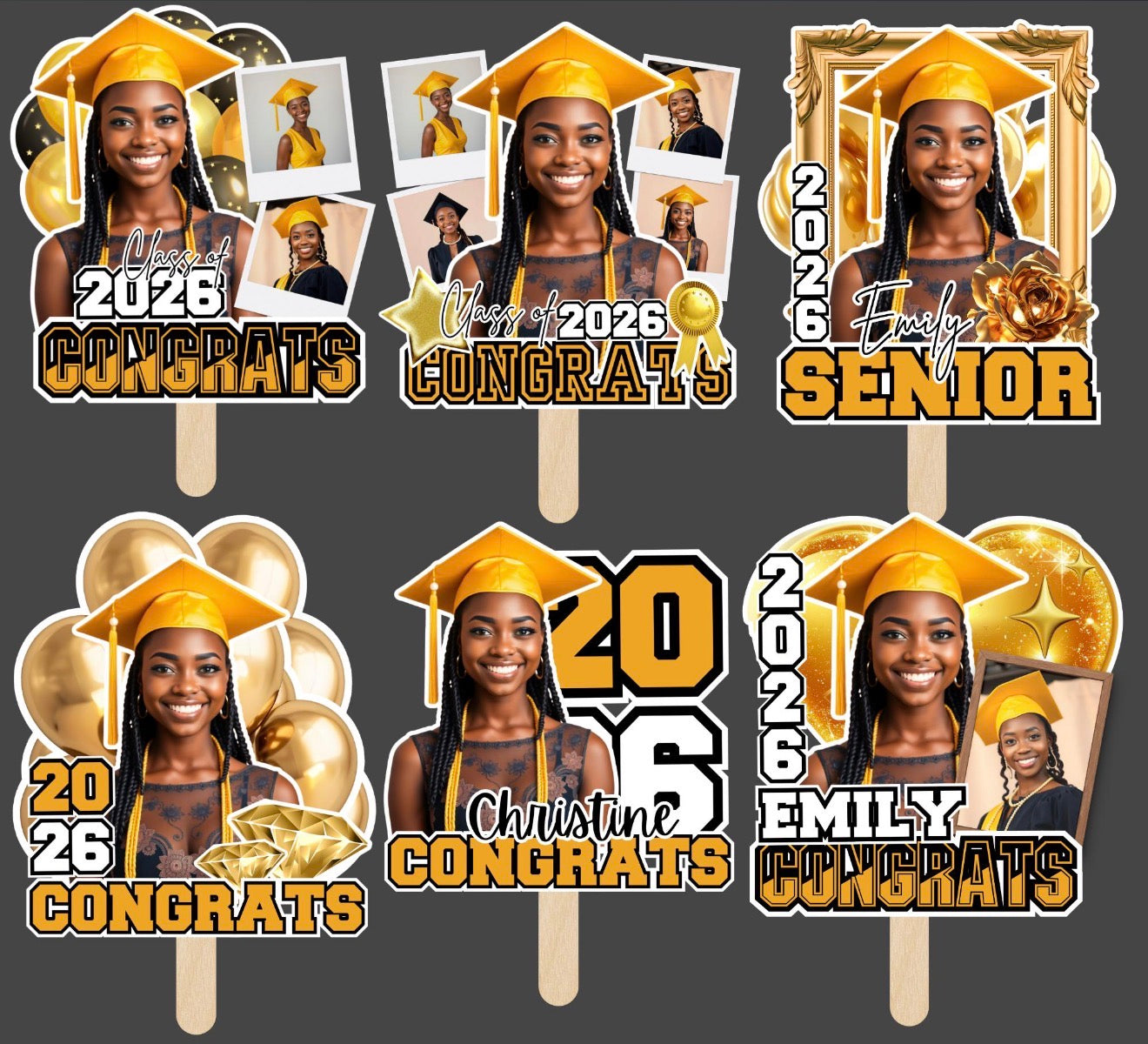 Custom Graduation Fans