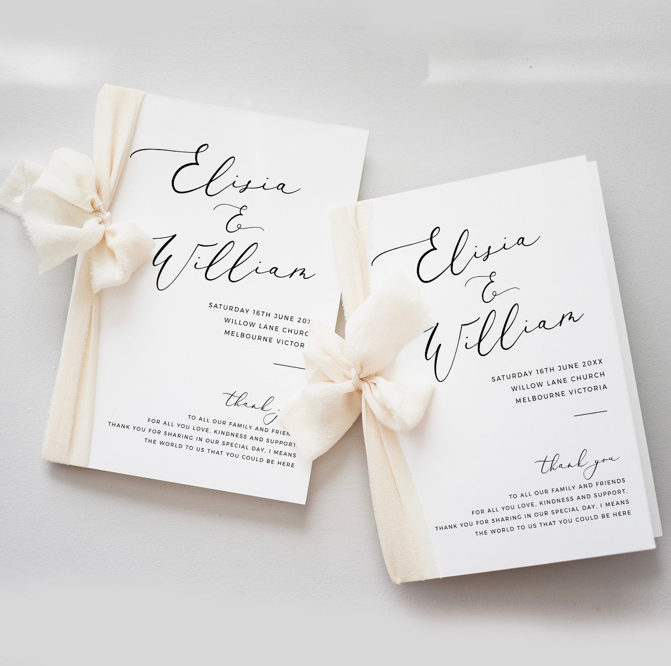 Event Programs (Design + Print)