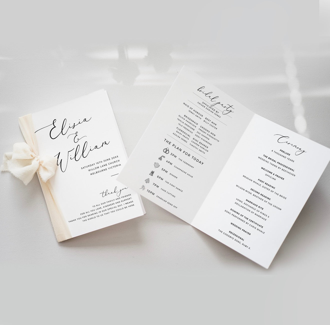 Event Programs (Design + Print)