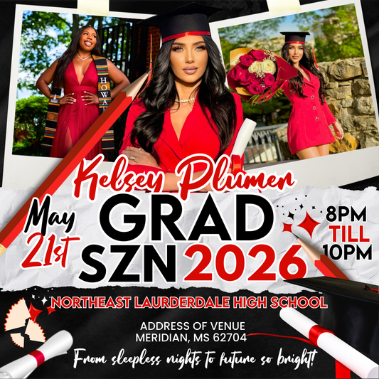 Graduation SZN Template - Instant Download