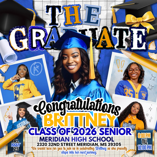 THE Graduate Template - Instant Download
