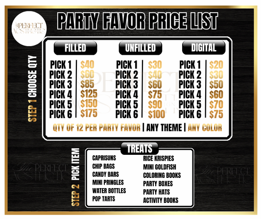 Custom Party Favor Packages